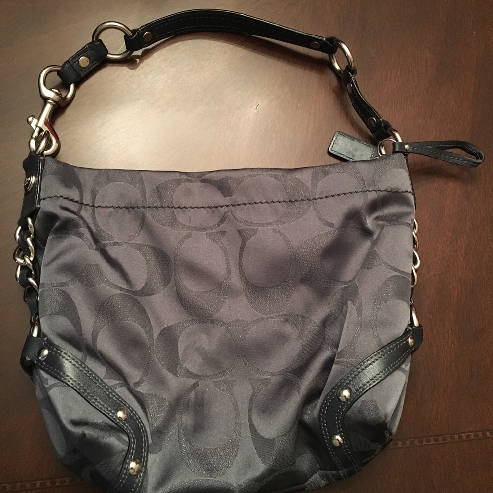 Unique Steel Grey COACH purse